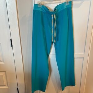 Figs Turquoise Technical Collection Pants